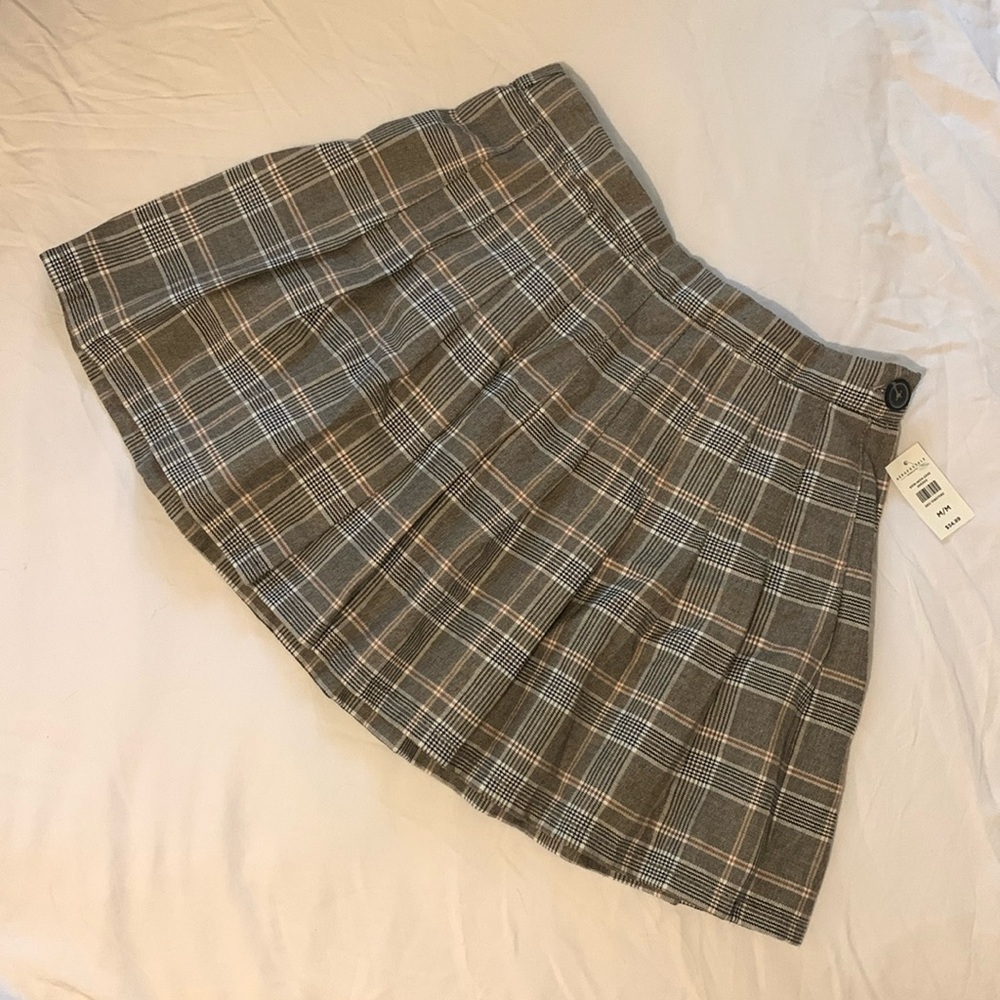 Aeropostale Plaid Pleated Mini Skirt NWT